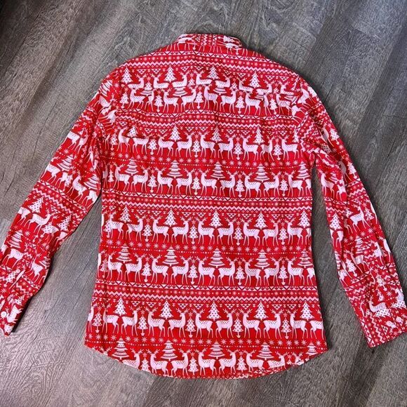 Simon Banks‎ Reindeer Button-Up-Size Small - Picture 2 of 4